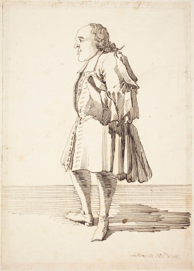 Başrahip Antonio Niccolini, c.1725 (kalem ve mürekkeple çizim) by Pier Leone Ghezzi