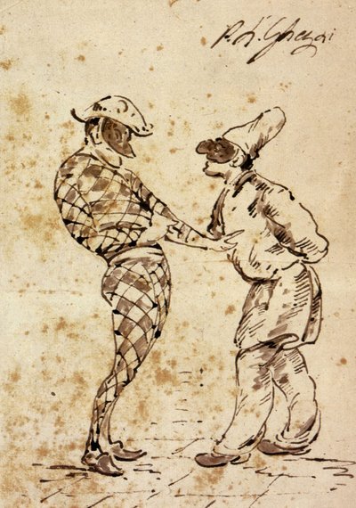 Tiyatro: Polichinelle ve Harlequin, Commedia dell