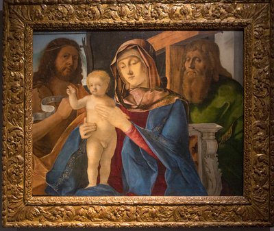 Madonna, Çocuk ve Vaftizci Yahya ve Aziz Andrew ile by Pier Maria Pennacchi