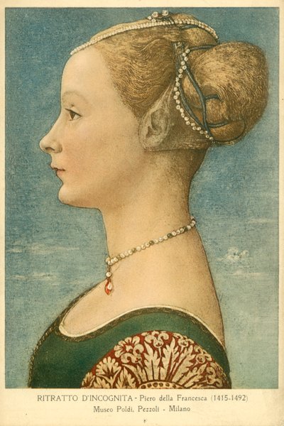 Bilinmeyen bir kadının portresi by Piero della Francesca