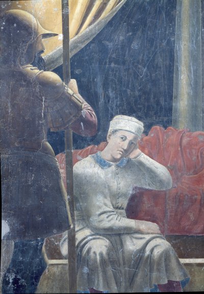 Konstantin'in Rüyası, 1464'ü tamamladı (detay) by Piero della Francesca