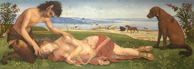 Bir Peri için yas tutan bir Satyr, c. 1495 by Piero di Cosimo
