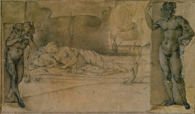Ariadne Terkedilmiş (kalem) by Piero di Cosimo