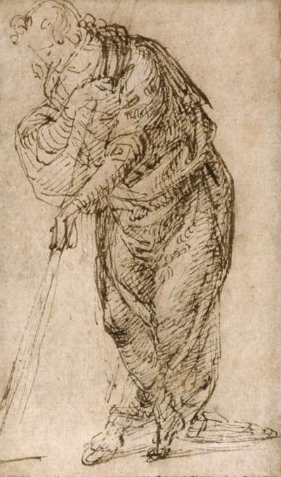Asaya Yaslanmış Ayakta Şekil, c.1510 by Piero di Cosimo