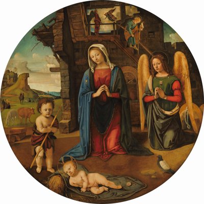 Bebek Aziz John ile Doğuş, c. 14951505. by Piero di Cosimo