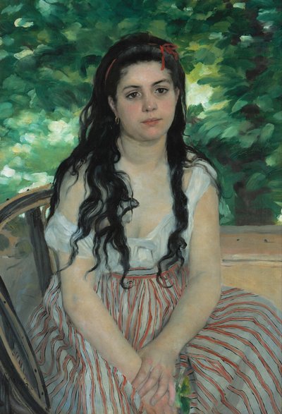 Yaz aylarında - La bohémienne by Pierre Auguste Renoir