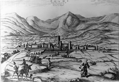 Fondi Şehri, İtalya Yeni Tiyatrosu'ndan Pieter Mortier'in (1661-1711) gravürü by Pierre (1661 1711) Mortier