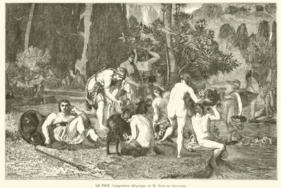 Barış (gravür) by Pierre (after) Puvis de Chavannes