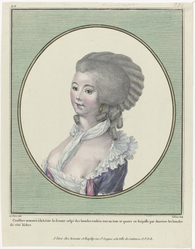 Gallerie des Modes et Costumes Français, 1781, oo 221: Levite (...) by Pierre Adrien Le Beau