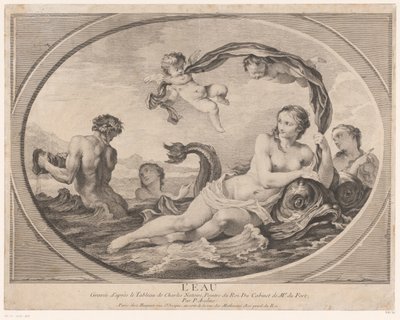 Amphitrite L'eau ile alegorik temsil (nesne üzerindeki başlık) Dört element (dizi başlığı) by Pierre Alexandre Aveline