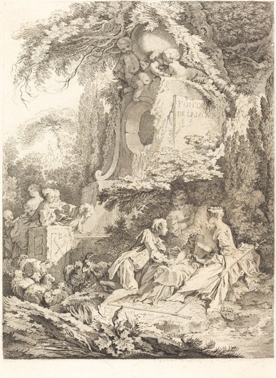 Aşk Çeşmesi by Pierre Alexandre Aveline after François Boucher