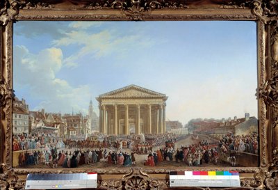 Pierre Demachy (1723-1807) 1765. Dim. 81 x 1,29 m Paris, musee Carnavalet - Yeni St Genevi Kilisesi