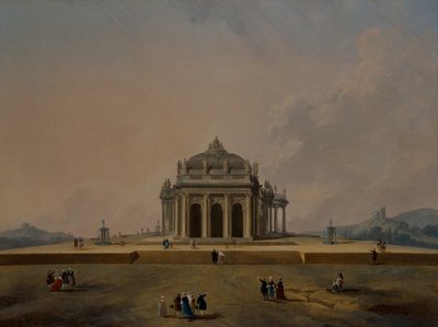 Figürlerle fantastik mimari çalışmalar by Pierre Antoine Demachy