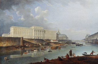 Hôtel de la Monnaie, Quai de Conti ve Seine, Pointe de la Cité