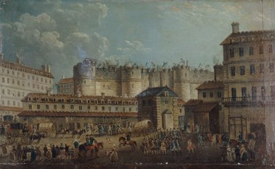 14 Temmuz 1789, 1789 Bastille Baskını. by Pierre Antoine Demachy