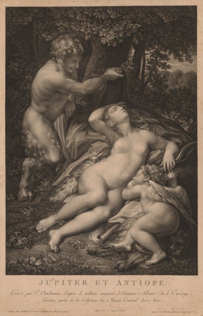 Jüpiter ve Antiope. by Pierre Audouin