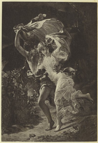 Fırtına, Pierre Auguste Cot (fotogravür) by Pierre Auguste Cot