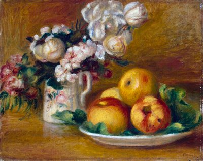 Elmalar ve Çiçekler, c1895. by Pierre Auguste Renoir