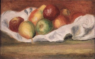 elma ve armut by Pierre Auguste Renoir