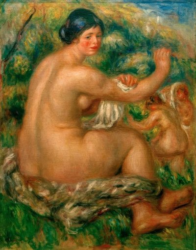 Banyodan sonra by Pierre Auguste Renoir