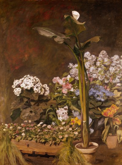 Arum ve sera bitkileri by Pierre Auguste Renoir