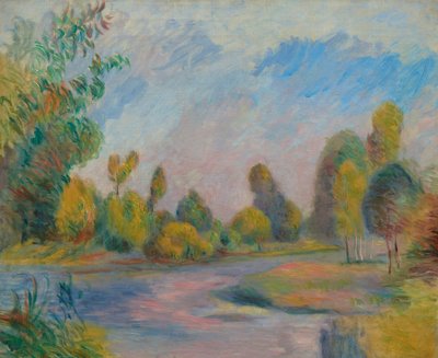 Nehir kenarında, 1896. by Pierre-Auguste Renoir