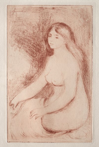 Oturan Yüzücü, c. 1905. by Pierre Auguste Renoir