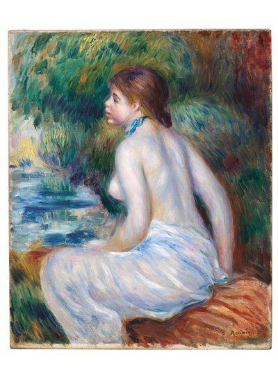 Banyo yapan kişi, 1890 by Pierre Auguste Renoir
