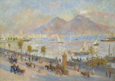 Napoli Körfezi, Akşam, 1881 by Pierre-Auguste Renoir