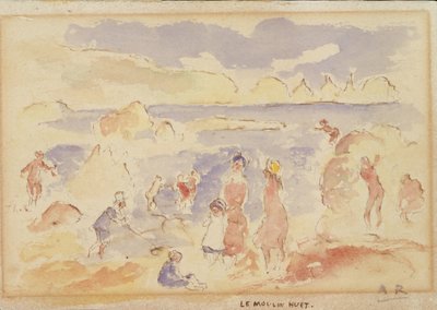 Sahil Sahnesi, 1883. by Pierre Auguste Renoir