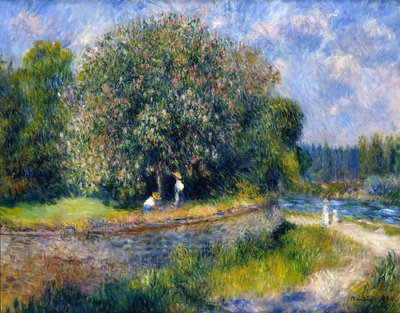 çiçek açan kestane ağacı by Pierre Auguste Renoir