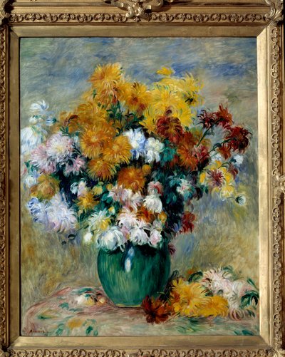 Buket krizantem. Pierre Auguste Renoir