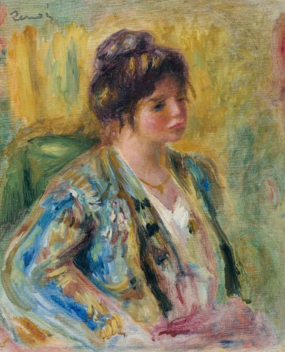 Doğu Kostümlü Kadın Büstü, c. 1895 by Pierre Auguste Renoir