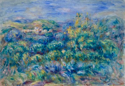 Cagnes Manzarası by Pierre Auguste Renoir