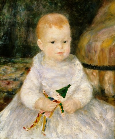 Oyuncak palyaço olan çocuk by Pierre Auguste Renoir