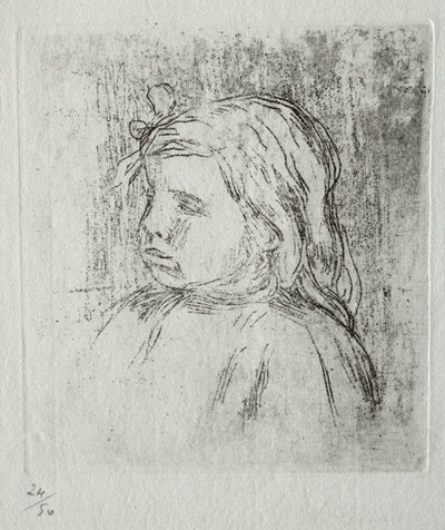 Claude Renoir, dörtte üçü sola, 1908. by Pierre Auguste Renoir