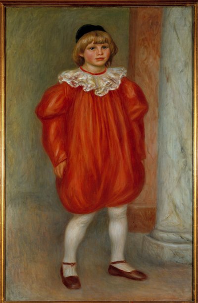 Claude Renoir, Pierre Auguste Renoir (1841-1919) 1909 Sun tarafından bir Palyaço Olarak Tablo. 0.77x1.2 m Paris, Musee de l