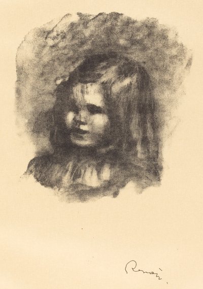 Claude Renoir, sola döndü Claude Renoir, sola döndü, 1904. by Pierre Auguste Renoir