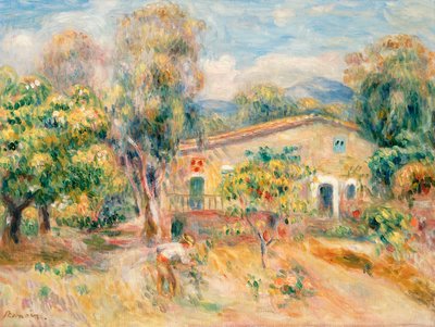 Colette Çiftlik Evi, Cagnes, 1910 by Pierre Auguste Renoir