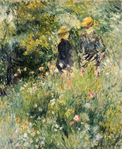 Gül Bahçesinde Konuşma, 1876 by Pierre Auguste Renoir