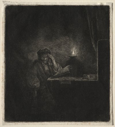 Mum Işığında Bir Masada Öğrenci Kopyası by Pierre Auguste Renoir