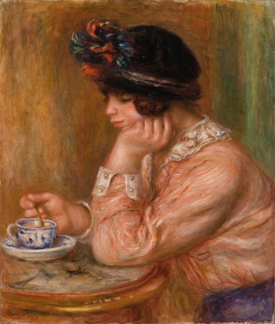 bir fincan çikolata by Pierre-Auguste Renoir
