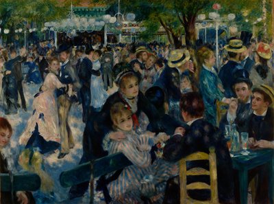 Le Moulin de la Galette'de dans edin by Pierre Auguste Renoir