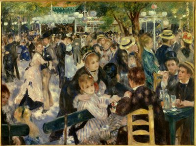Le Moulin de la Galette'de dans edin by Pierre Auguste Renoir