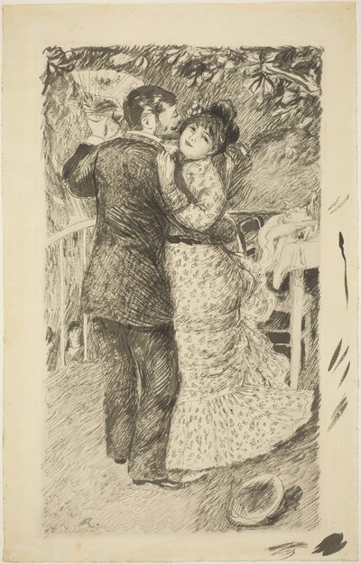 Ülkede Dans, 1883. by Pierre Auguste Renoir