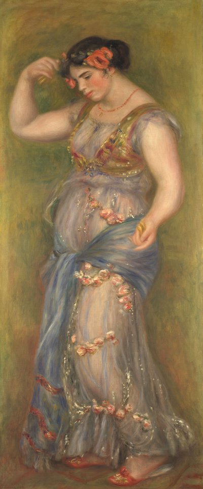 Kastanyetlerle Dans Eden Kız by Pierre Auguste Renoir