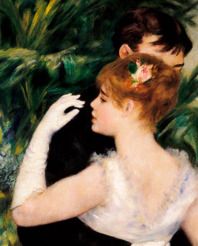 Kasabada Dans - Fransız ressam Suzanne Valadon (1865-1938) modellerden biriydi (detay) by Pierre Auguste Renoir