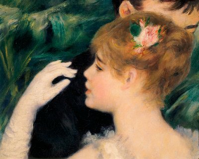 Kasabada Dans - Fransız ressam Suzanne Valadon (1865-1938) modellerden biriydi (detay) by Pierre Auguste Renoir
