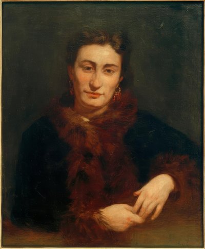 Kürklü bayan by Pierre Auguste Renoir