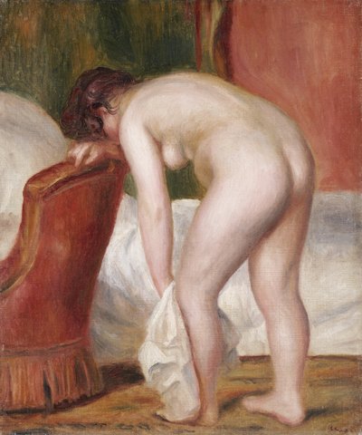 Çıplak Kadın Kendi Kendini Kurutur, c.1909 by Pierre Auguste Renoir